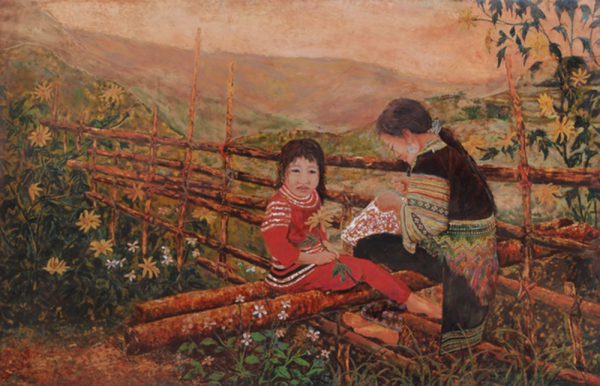 Bên em mùa Cúc Quỳ 90x140cm